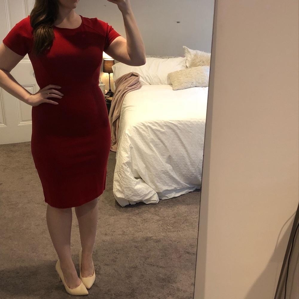 ❌Donated❌Deep Red Work Dress - Picture 4 of 7